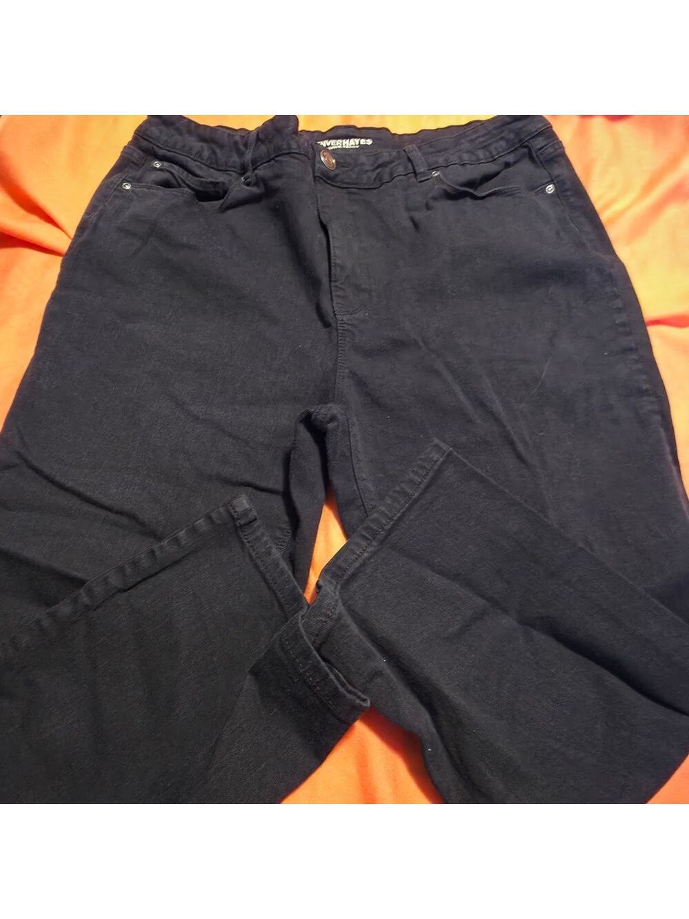 4/$25 Deal! Denver Hayes Black Curve-Tech High Rise Cropped Jeans